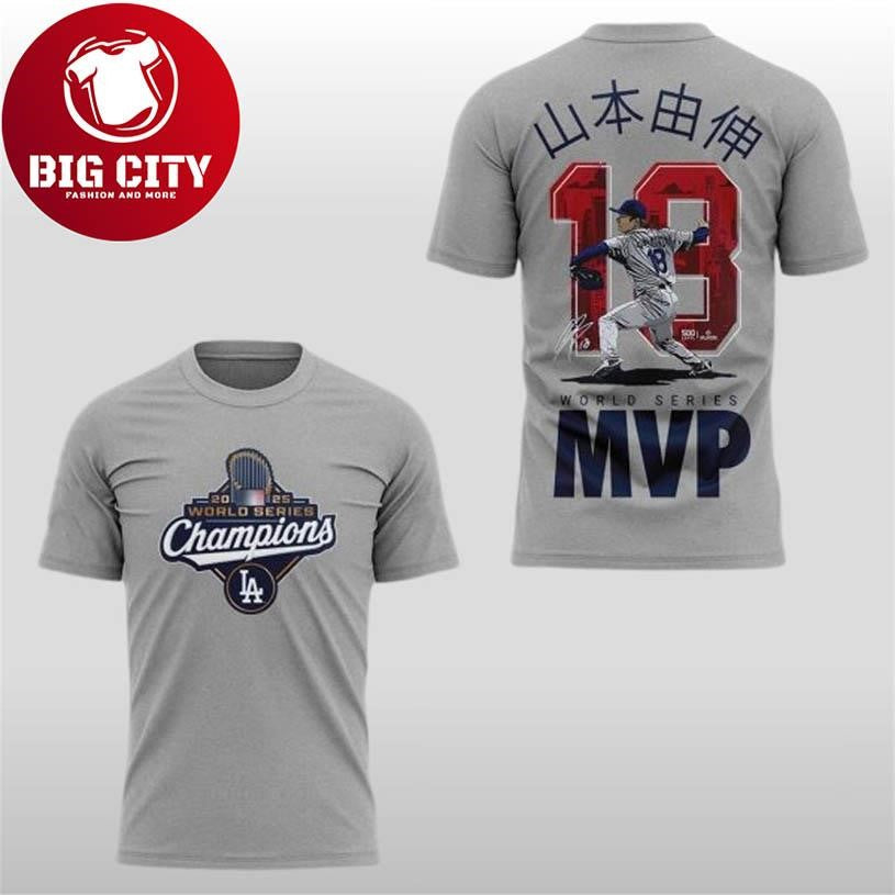 Yoshinobu Yamamoto World Series MVP 2025 Two Sided Shirt