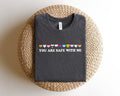 You Are Safe With Me Shirt, LGBT Friendly Shirt, LGBT Support Shirt, Rainbow Shirt, LGBT Heart Shirts, Pride Sweatshirts,...