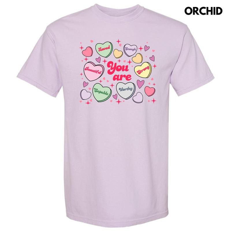 You Are Valentine Hearts Comfort Colors T-Shirt 'NLB' Hoodie, Sweatshirt | RetroVerseTees.com