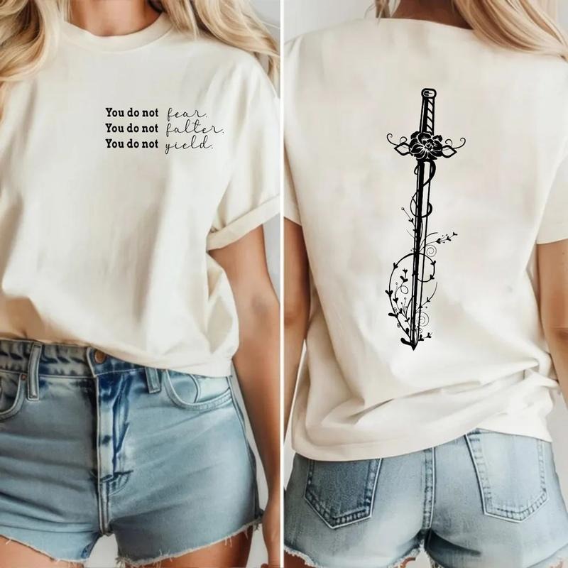 You Do Not Yield Sweatshirt, Bookish, Throne Glass Sweatshirt, Kingdom Of Ash, A Court Of Thorns And Roses Court Of...