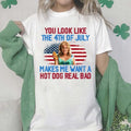 You Look Like The 4th Of July  Shirt, 4th Of July Gift Shirt Hoodie Sweatshirt | RetroVerseTees.com
