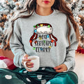 "You Serious Clark"? Christmas Sweatshirt - Hoodie with Christmas Lights and Plaid Hat Design, Cozy Apparel for Movie...