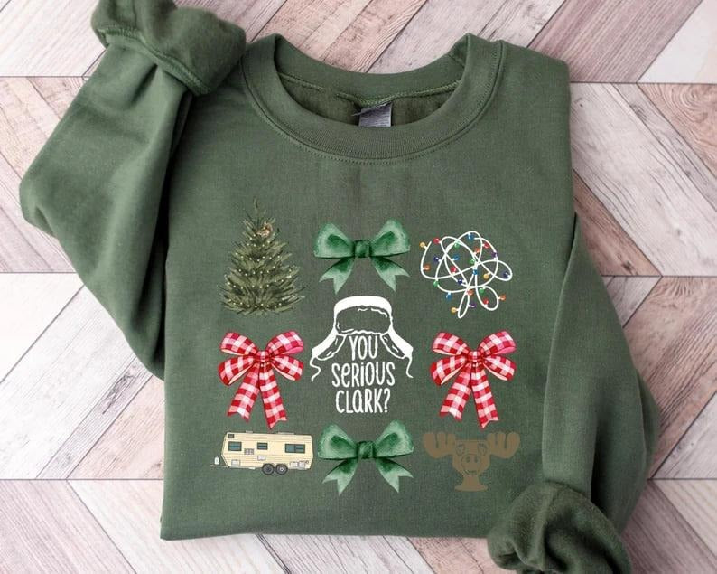 You Serious Clark Sweatshirt , Griswold Christmas Sweatshirt, Christmas Sweater, Christmas Vacation Sweatshirt, Family...