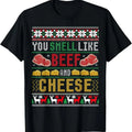 You Smell Like Beef And Cheese Ugly Christmas Sweater T-Shirt Hoodie, Sweatshirt | RetroVerseTees.com