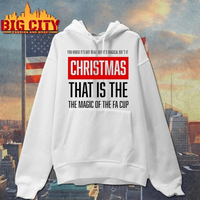 You know it’s not real but it’s magical isn’t it Christmas that is the the magic of the Fa cup shirt