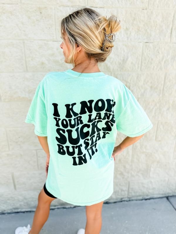 Your Lane Sucks Graphic Tee Hoodie, Sweatshirt | RetroVerseTees.com