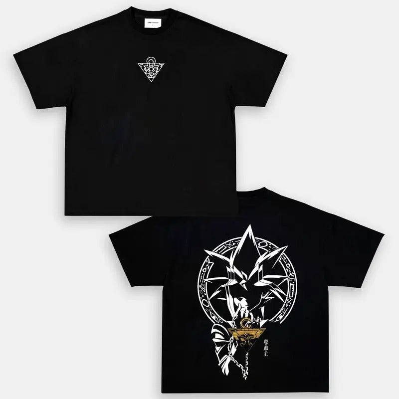 Yu-Gi-Oh! Anime Double Printed Oversized Tee Unisex Oversize Anime Manga Acid Lightweight Cotton T-Shirt, Hoodies &...