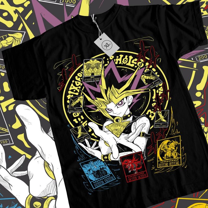 Yu-Gi-Oh! Anime T-Shirt & Sweatshirt, Yugi Mutou Graphic Tee, Anime Manga Lover Gifts Ball Cotton Hoodie | RetroVerseTees.com
