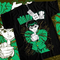 Yu Yu Hakusho T-shirt Kuwabara Kurama Yusuke Hiel Anime Manga Black Shirt Hoodie, Sweatshirt | RetroVerseTees.com