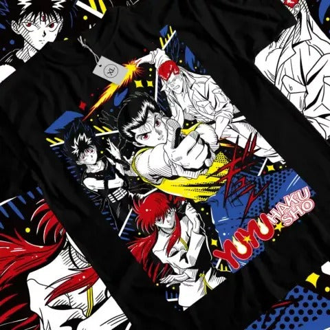 Yu Yu Hakusho T-shirt,Yusuke,Hiel,Kuwabara And Kurama Anime T-shirt All Size Hoodie, Sweatshirt | RetroVerseTees.com