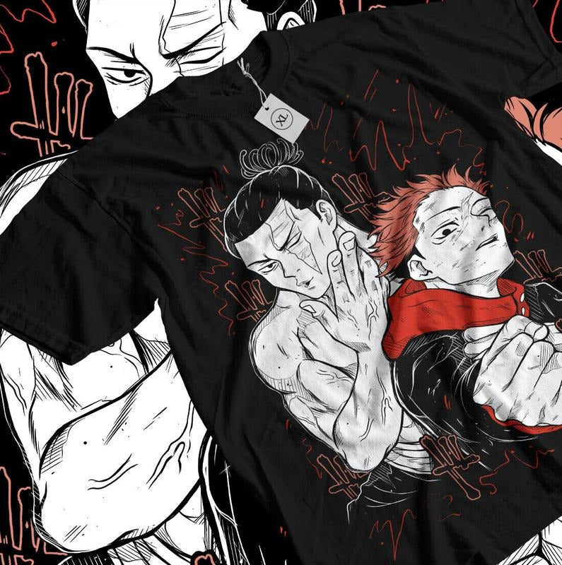 Yuji Itadori T-Shirt S-4XL Aoi Todo Jujutsu Kaisen Gift Exclusive Black Shirt Tshirt S-4XL Hoodie, Sweatshirt