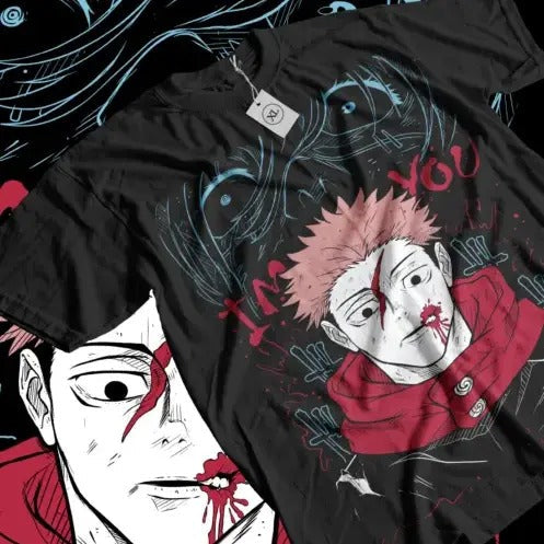 Yuji Itadori T-shirt Aoi Jujutsu Kaisen Gojo Horror Anime Gift Shirt All Size Hoodie, Sweatshirt | RetroVerseTees.com