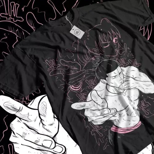 Yuji Itadori T-shirt Todo Jujutsu Kaisen Gojo Horror Anime Black Shirt All Size Hoodie, Sweatshirt | RetroVerseTees.com