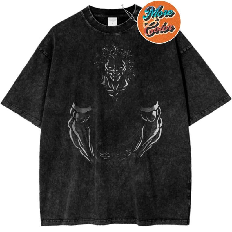Yujiro Hanma Baki Anime Vintage Shirt, Cotton Unisex T-Shirt, Crew Neck, Size S- 3XL, Menswear Top, Womenswear Top...