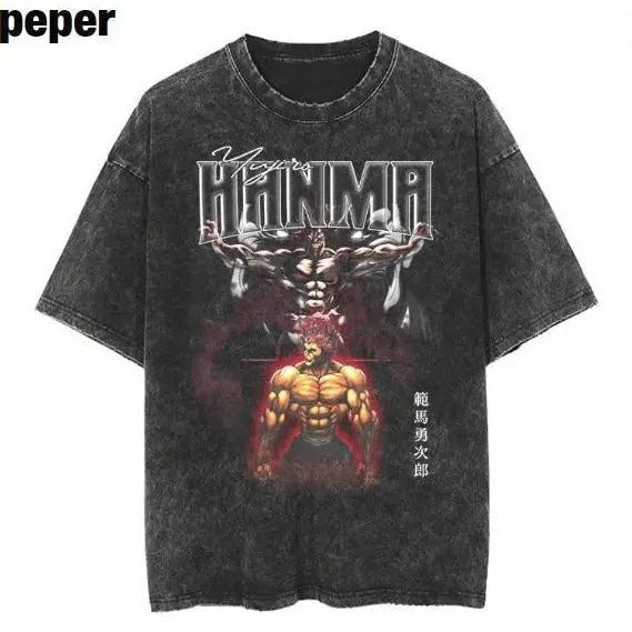 Yujiro Hanma Vintage Tee, Baki Manga Unisex Gift Shirt Sweatshirt, #Hoodie, Comfort Colors | RetroVerseTees.com