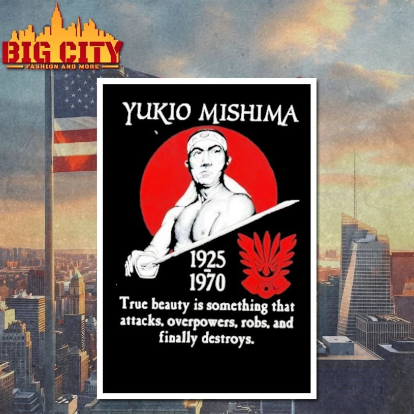 Yukio Mishima 1925 1970 true beauty is something that attacks overpowers shirt