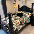 Z Southwest Cow 3 Piece King Size Quilt Set T-Shirts, Hoodie, Sweatshirt | RetroVerseTees.com