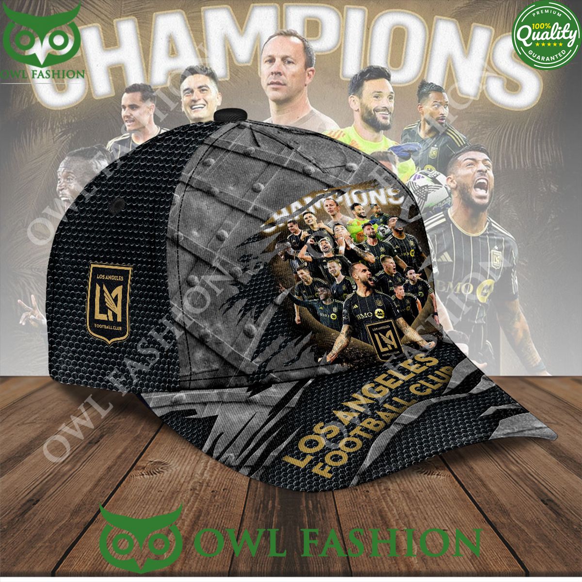 Los Angeles FC Scratch Pattern Black Classic Cap