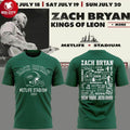 Zach Bryan New York Jets 2025 Tour Celebrate Metlife Stadium Two Sided Shirt