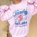 Zero Dollars Graphic Top T-Shirts, Hoodie, Sweatshirt | RetroVerseTees.com