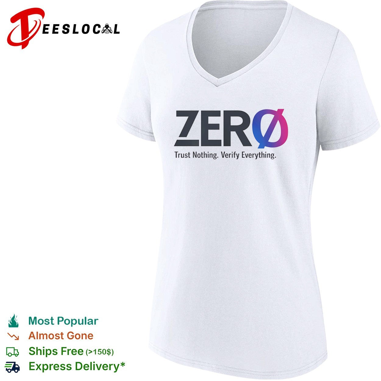 Zero Trust Nothing Verify Everything Cybersecurity shirt