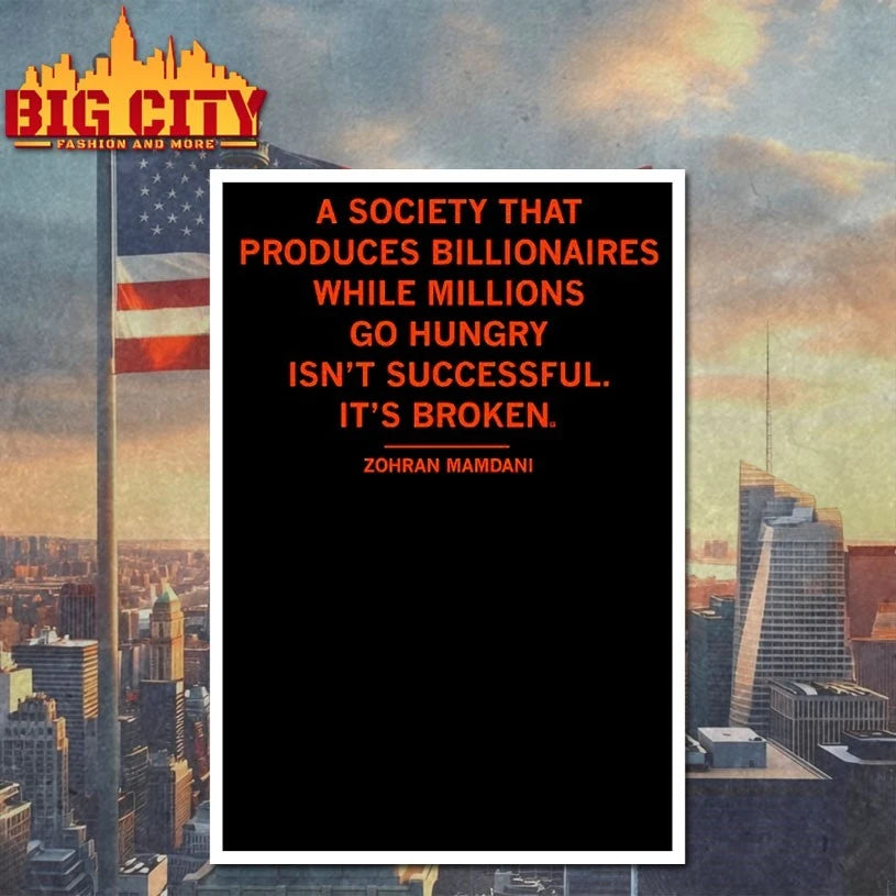 Zohran Mamdani A Society That Produces Billionaires While millions go hungry shirt