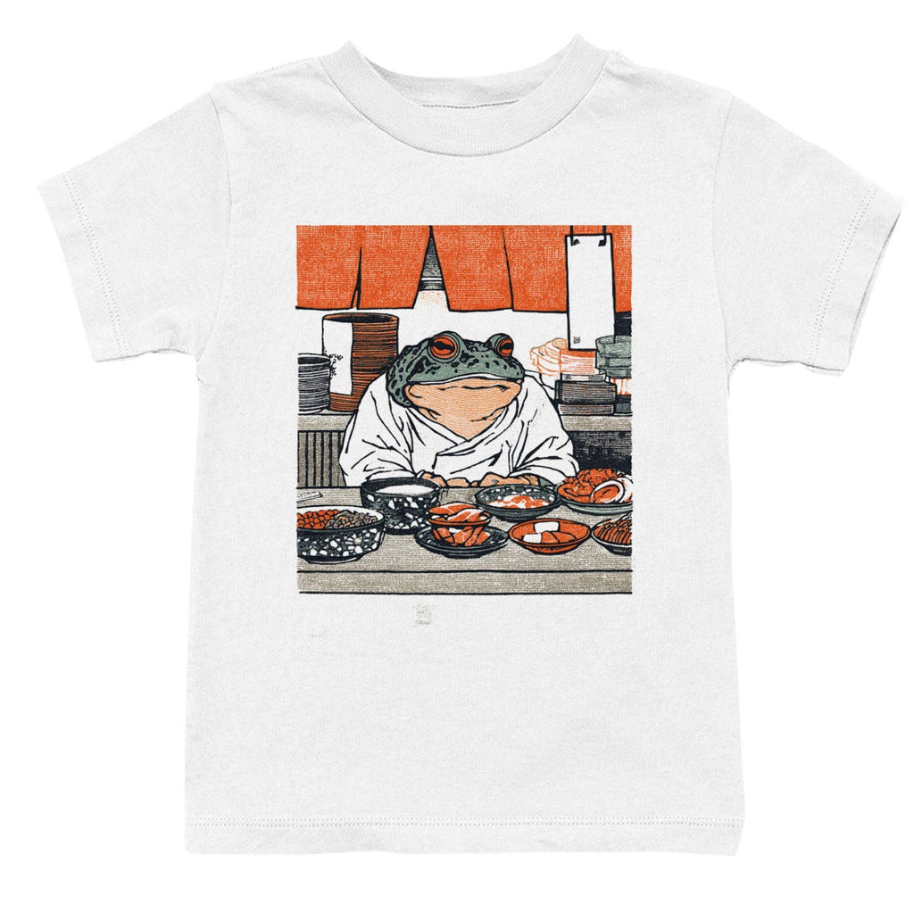 Frog Diner Feast Japanese Vintage Art Youth's T-Shirt