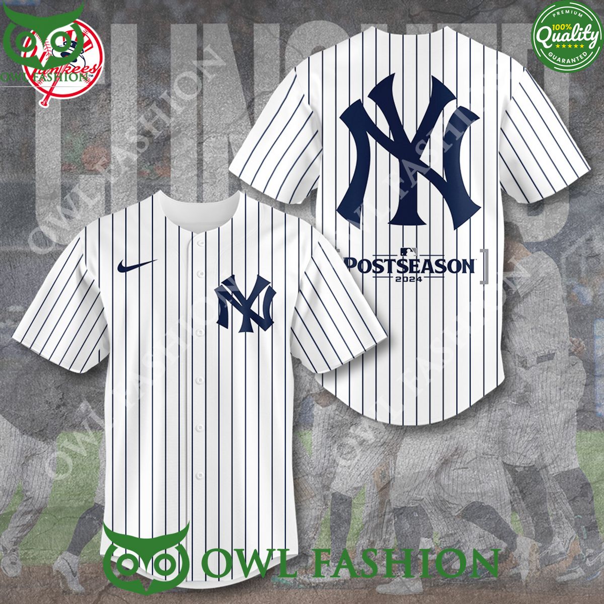 New York Yankees Post season 2024 white Baseball Jersey shirt