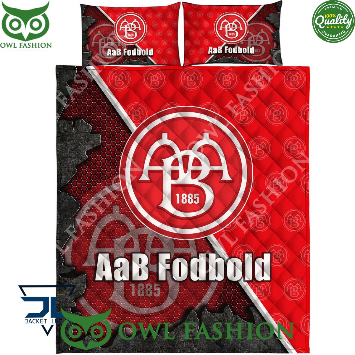 AaB Fodbold Superliga Quilt Broken Bedding Set