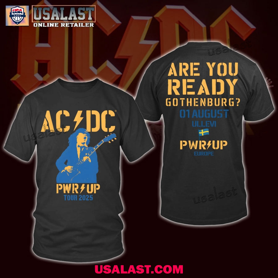 AC/DC Pwr Up Gothenburg August 2025 Unisex T-Shirt