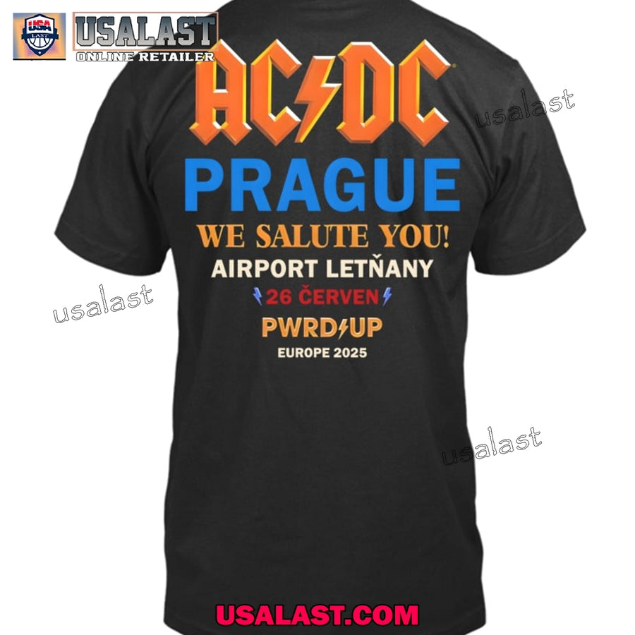 AC/DC Pwr Up Prague, Czech Republic 2025 Unisex T-Shirt