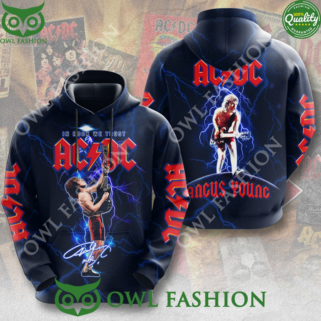AC DC x Angus Young In Rock We Trust 3D t Shirt