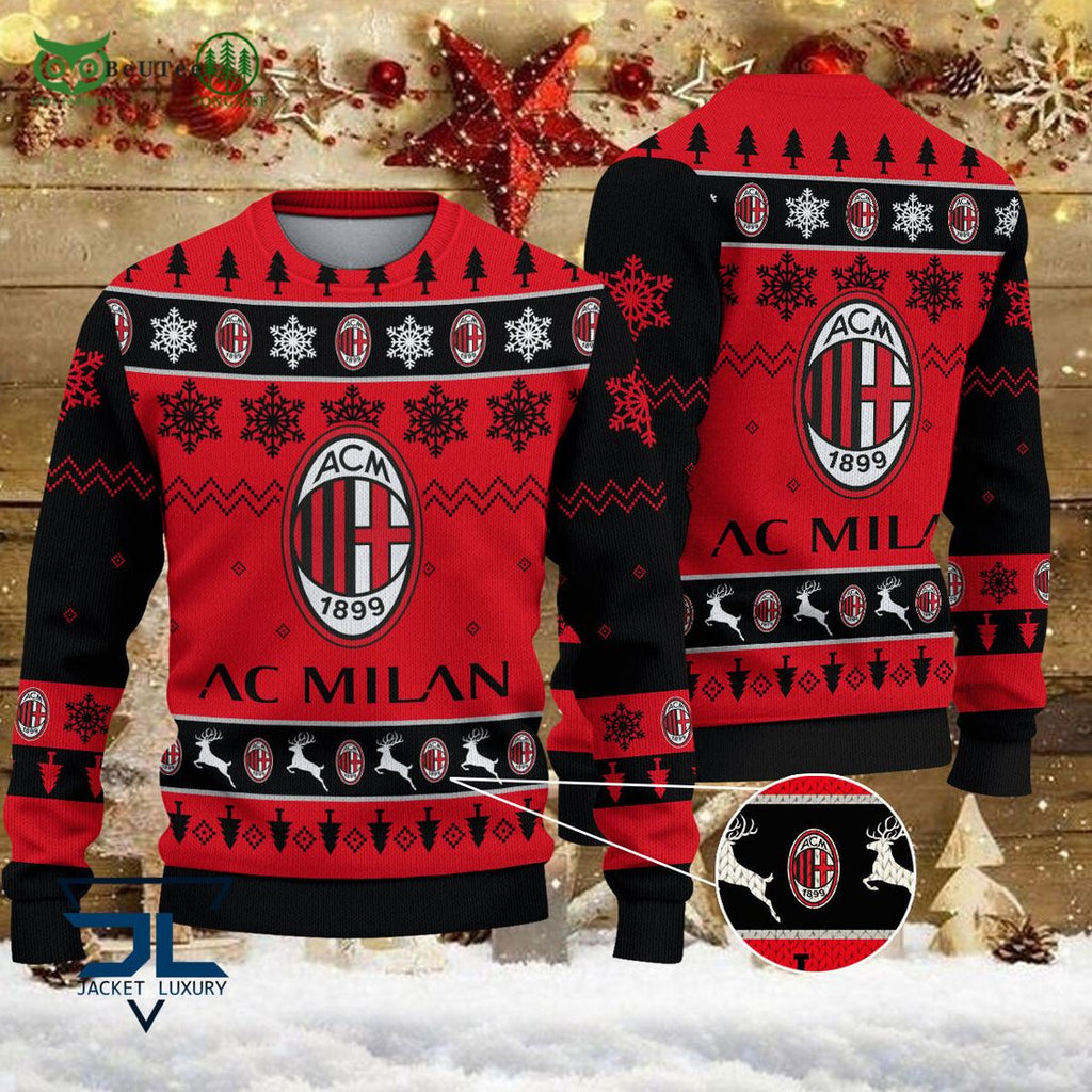 AC Milan Team Football Lega Serie A Ugly Sweater