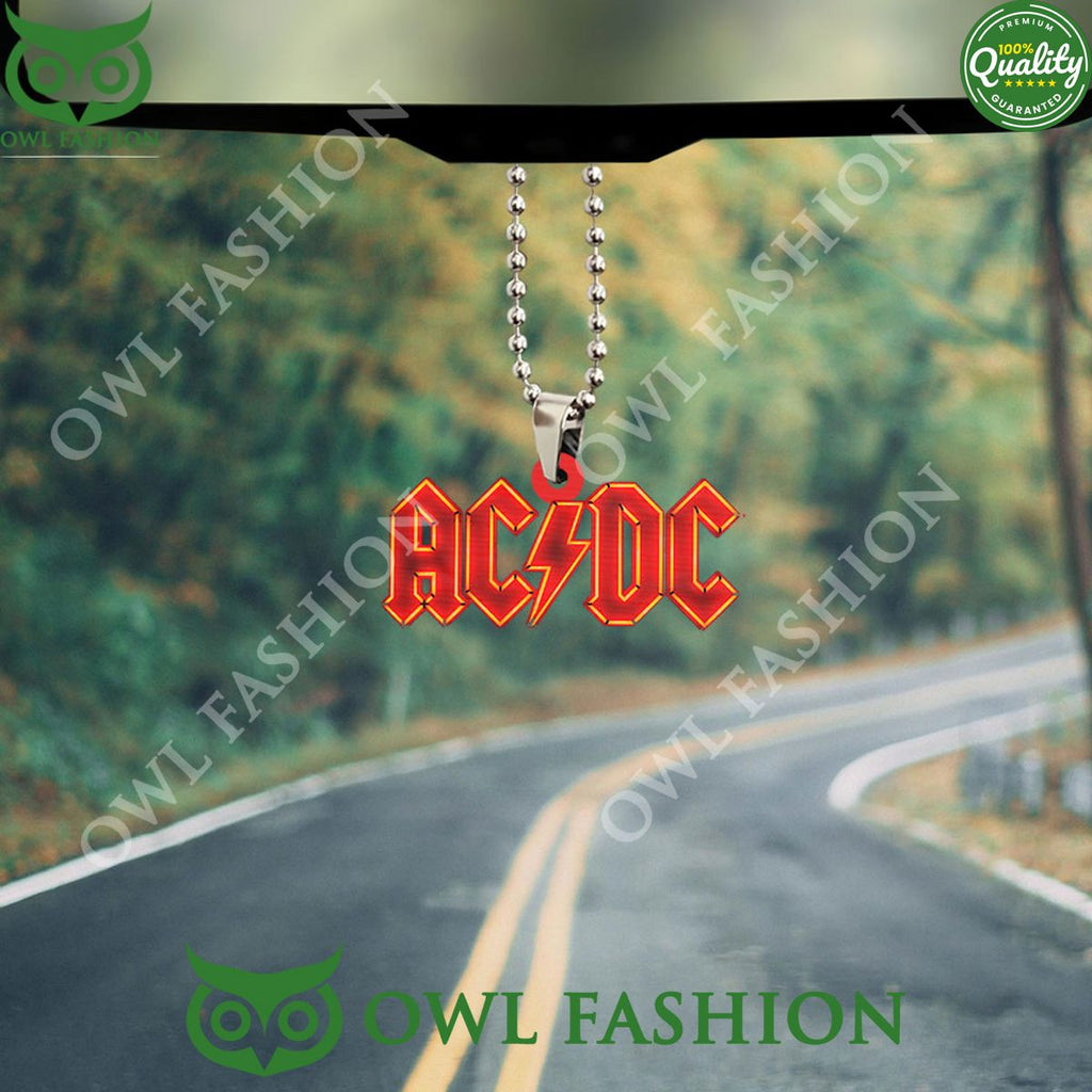 ACDC Custom Band Logo Acrylic Car Ornament