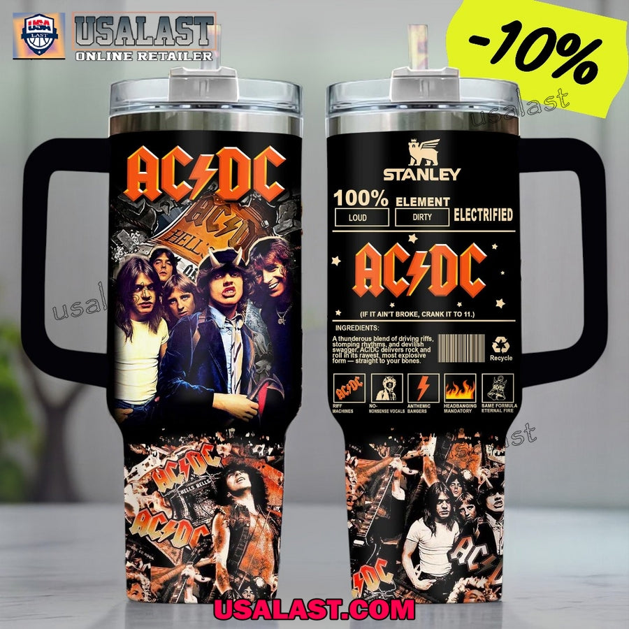 AC/DC Inspired Stanley 40oz Tumbler