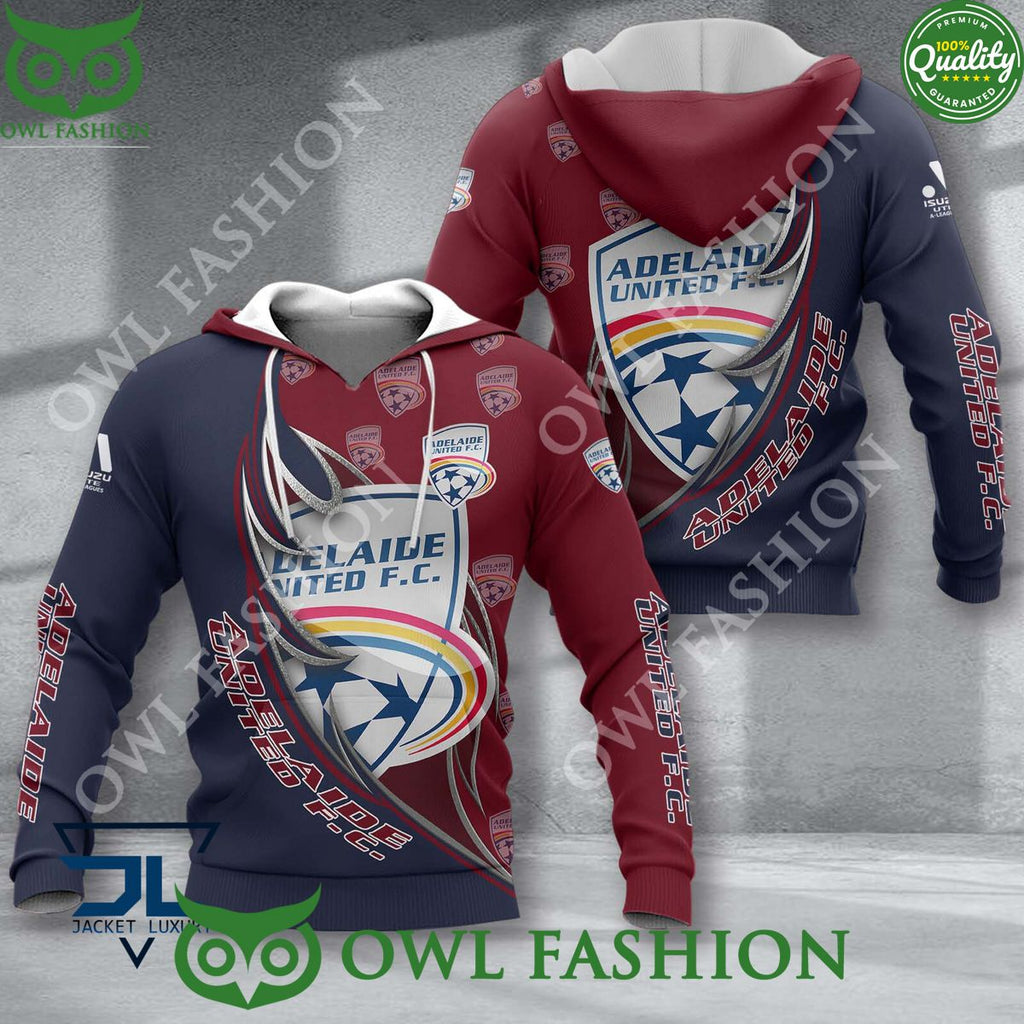 Adelaide United A League Football 3D shirt hoodie