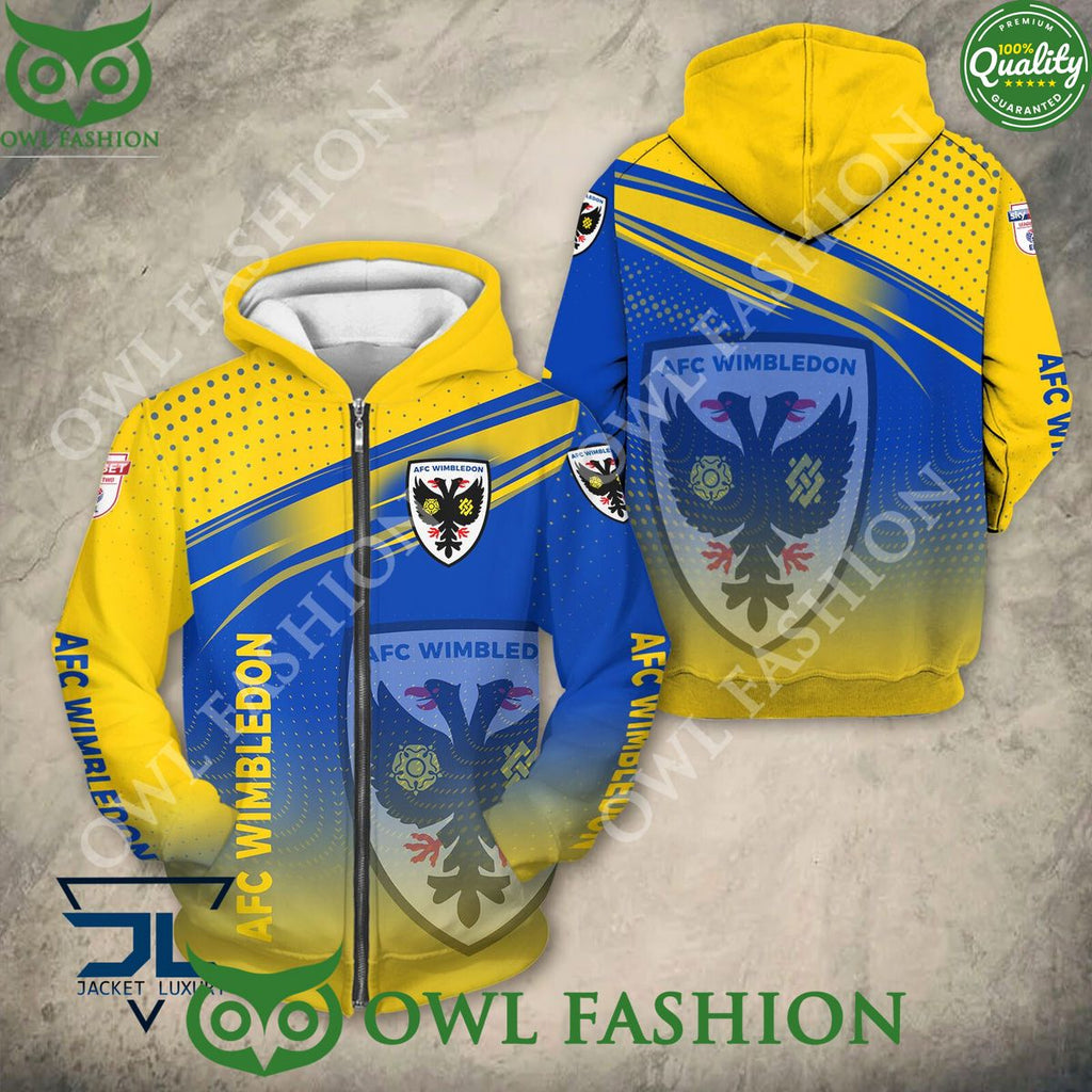 AFC Wimbledon New Design 2024 EFL Hoodie Shirt