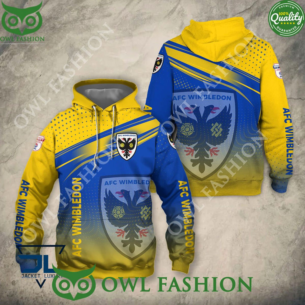 AFC Wimbledon New Design 2024 EFL Hoodie Shirt