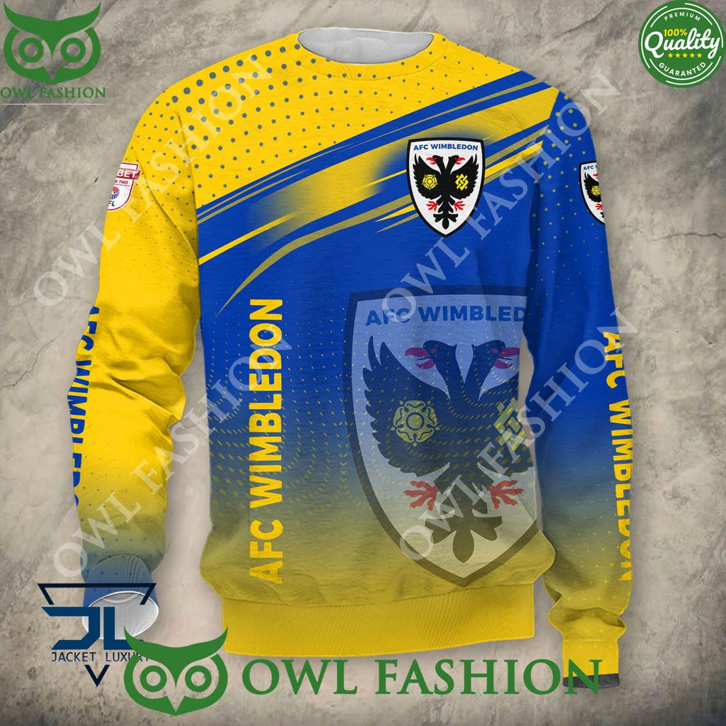 AFC Wimbledon New Design 2024 EFL Hoodie Shirt