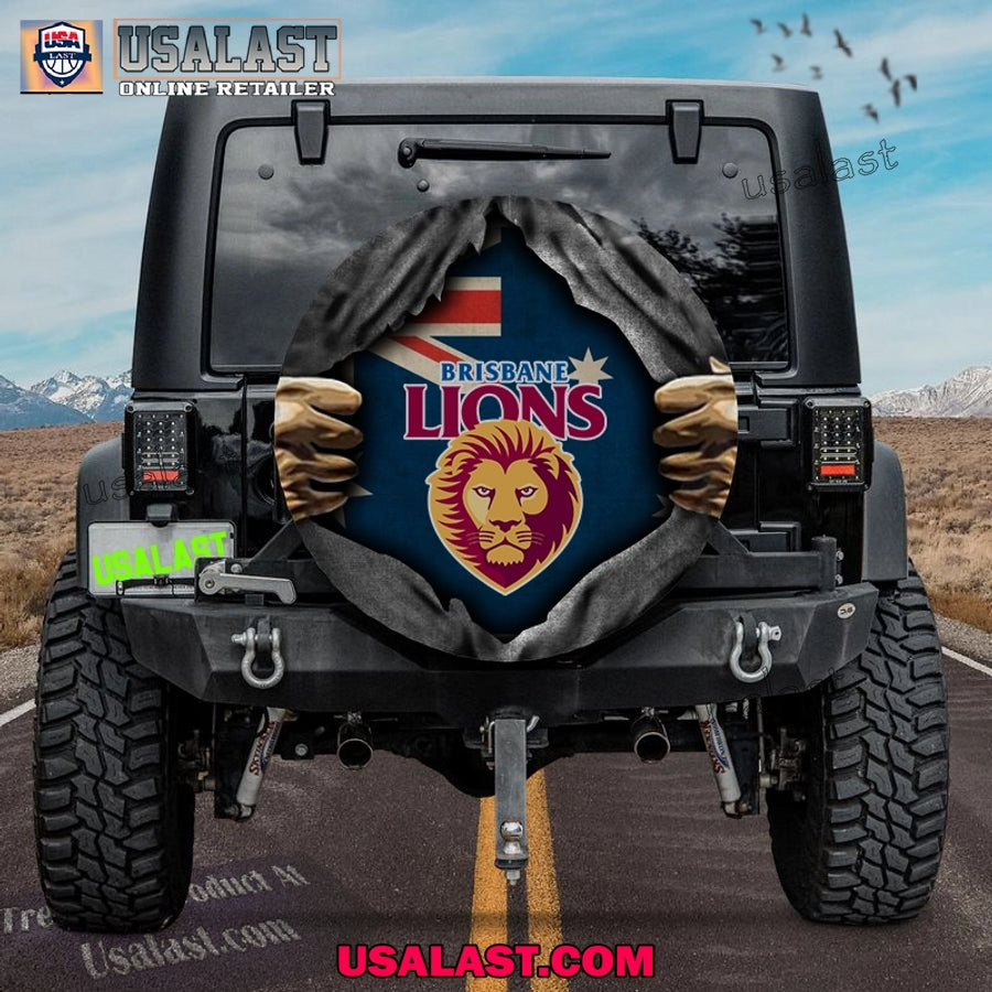 AFL Brisbane Lions Australia Flag Spare Tire Cover