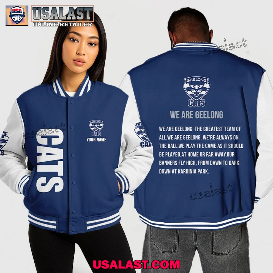 AFL Geelong Cats Baseball Jacket – We Are Geelong
