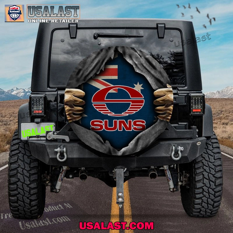 AFL Gold Coast SUNS FC Australia Flag Spare Tire Cover