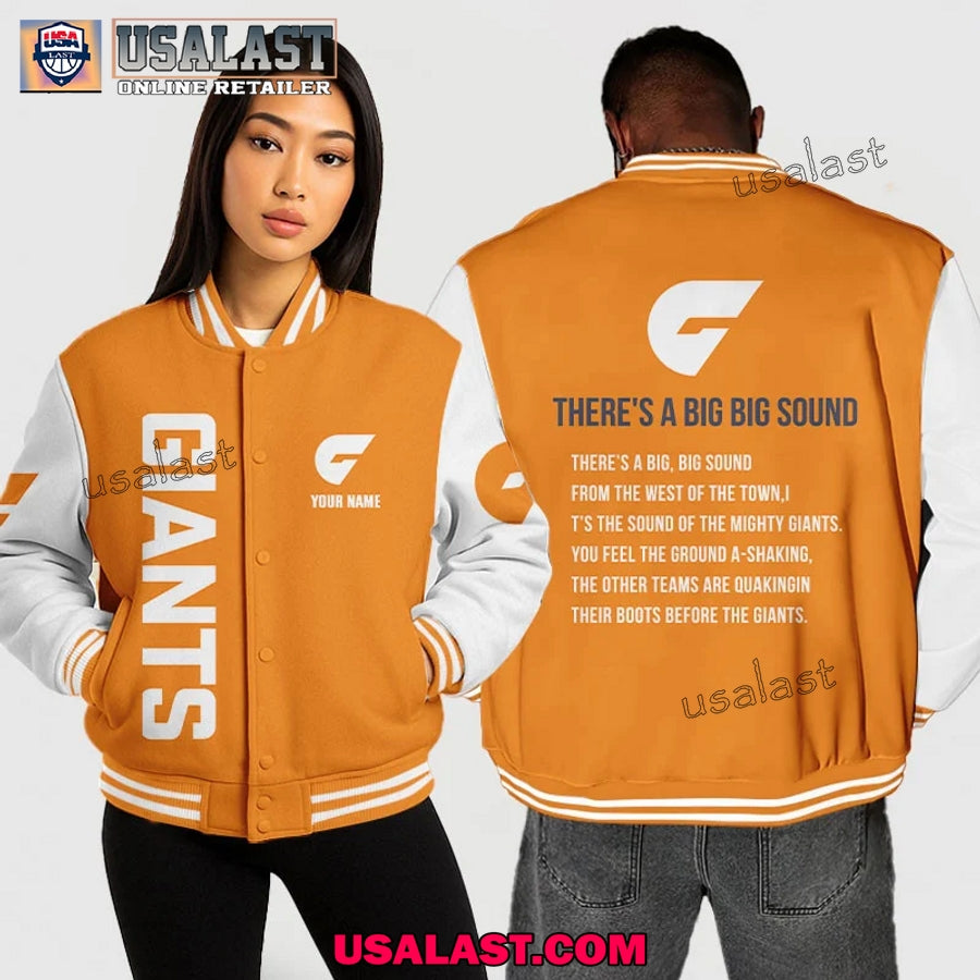 AFL GWS GIANTS Baseball Jacket – There’s A Big Big Sound