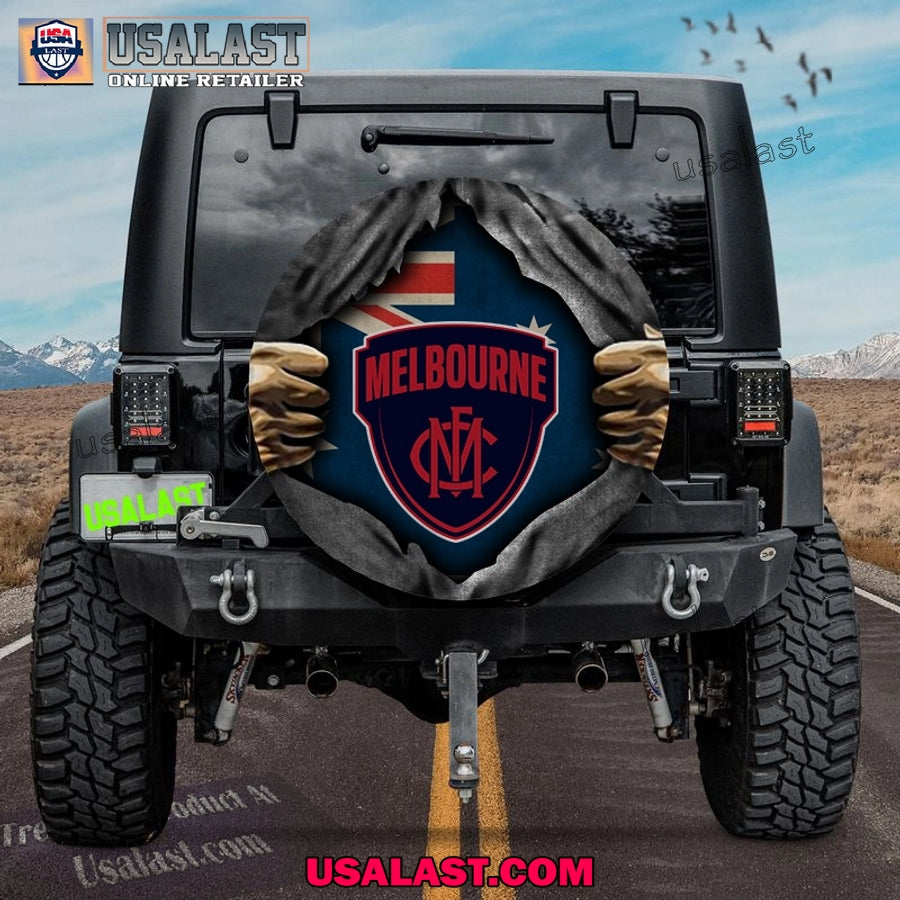 AFL Melbourne FC Australia Flag Spare Tire Cover