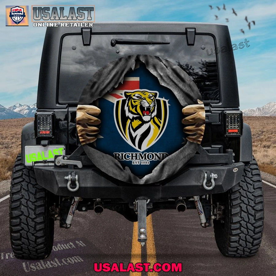 AFL Richmond FC Australia Flag Spare Tire Cover