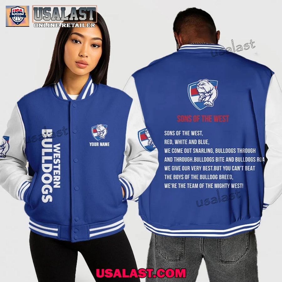 AFL Western Bulldogs Baseball Jacket – Sons Of The West