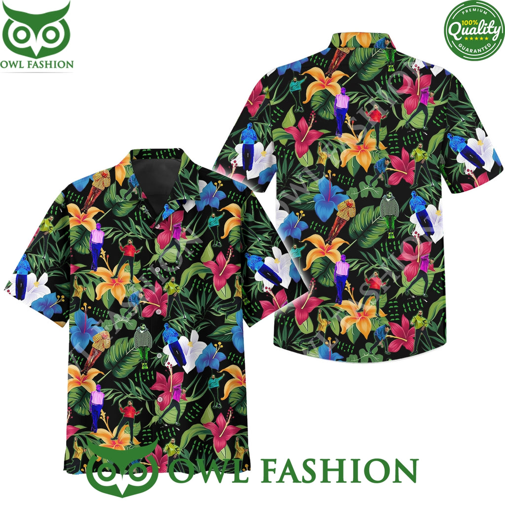 Chris Brown American Singer Floral Albums Hawaiian shirt