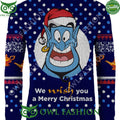 Aladdin We WISH You A Merry Christmas Christmas Jumper