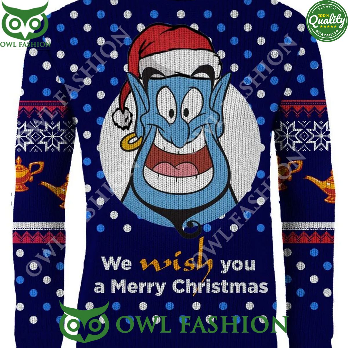 Aladdin We WISH You A Merry Christmas Christmas Jumper