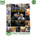 Alan Jackson King of Country 41th Anniversary 1983 2024 blanket